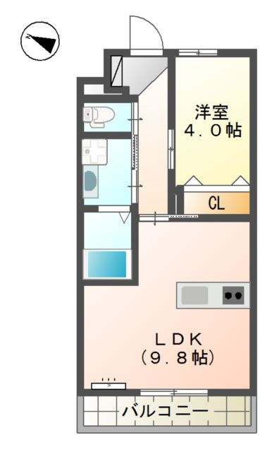 クオリア参番館の間取り