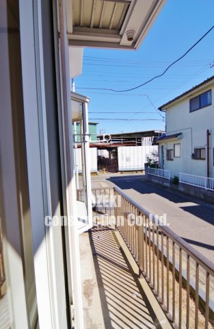 エメラルドハイツのバルコニー