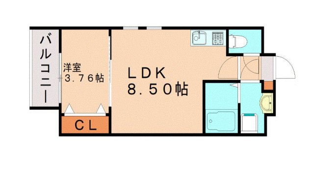 サクラメント久留米【キャッシュバック対象物件】の間取り