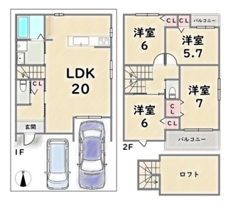 【間取り】 | 右京区嵯峨甲塚町