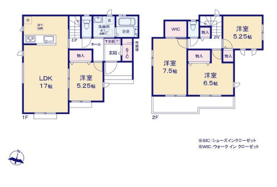 静岡市清水区蒲原東の新築一戸建の間取り