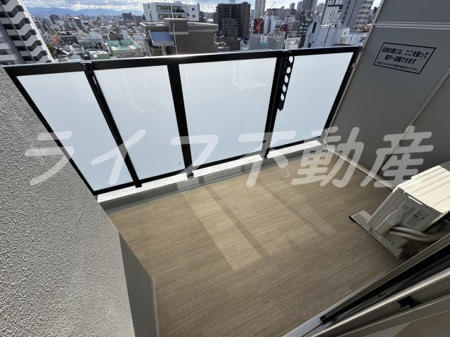 リヴェント玉造のバルコニー|落ち着いた時間を過ごせるバルコニーです