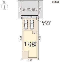 リーブルガーデン生野区田島3丁目の区画図