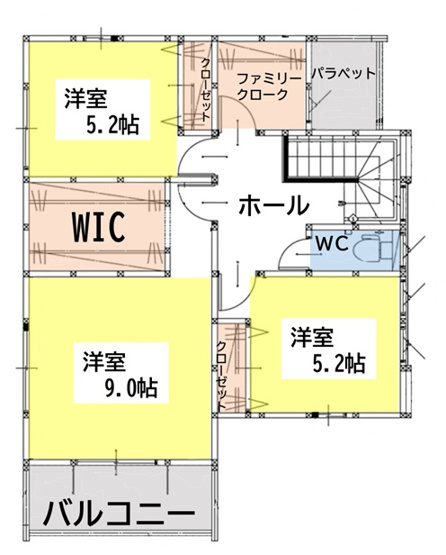 【間取り】 | 2F間取り図