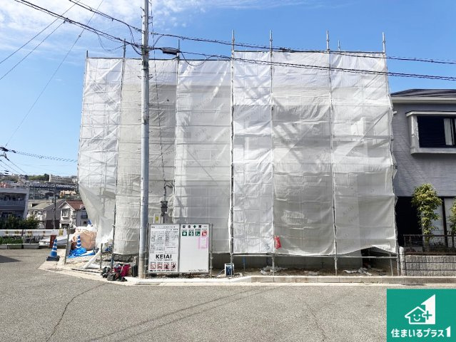 神戸市垂水区山手　第1期　新築一戸建ての外観|周辺は落ち着いた街並みの住宅地！子育てがしやすい住環境です！まだ未完成ですが、現地でしかわからない事もございます。是非一度ご覧ください。