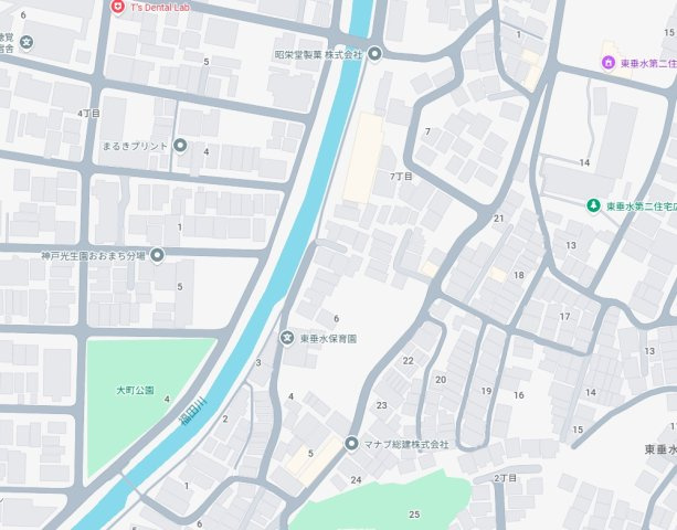 神戸市垂水区山手　第1期　新築一戸建ての地図