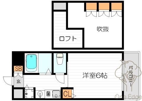 エステムコート梅田東アクアパレスの間取り