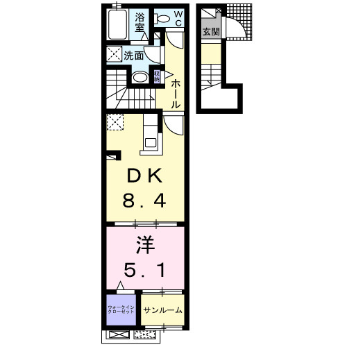レイクサイド　エスポワールの間取り