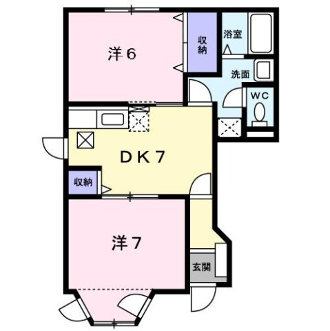 サザンカⅡの間取り