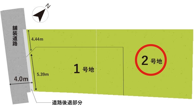 草津市川原3丁目2号地　建築条件無し売土地