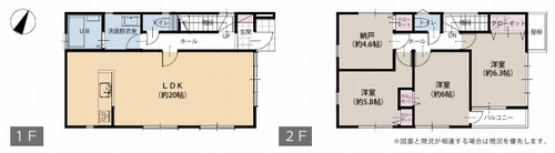 【間取り】 | 【仲介手数料０円】相模原市南区東林間6丁目　中古一戸建て | 相模原市南区東林間6丁目　中古一戸建て