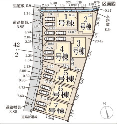 リーブルガーデン富田林市錦織北2丁目2期の区画図