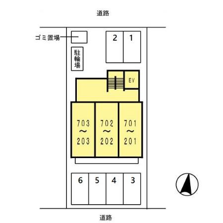 ＣＡＳＡ八番館の区画図