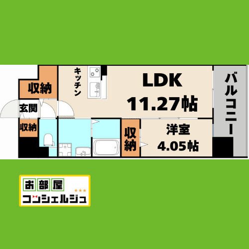 プレイズシード車道スクエアの間取り