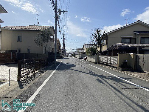 上賀茂池端町 建築条件無土地 A号地の前面道路含む現地写真