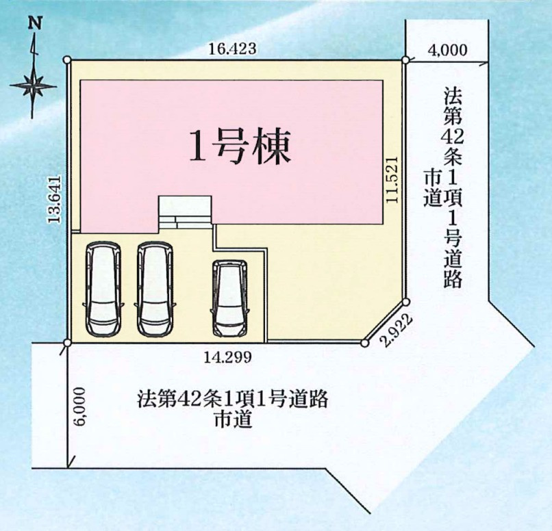【新築戸建】前橋市朝倉町3丁目01期の区画図|■区画図