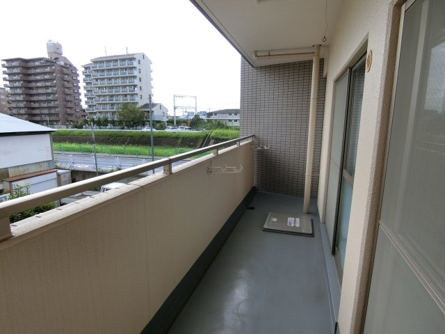 イリス南茨木のバルコニー