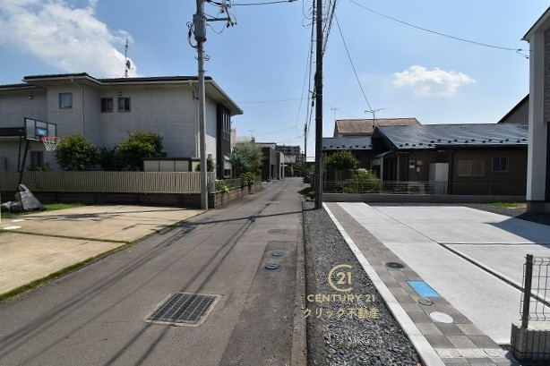 ブルーミングガーデン  水戸市赤塚１丁目　2の前面道路含む現地写真|現地撮影（2026年7月）