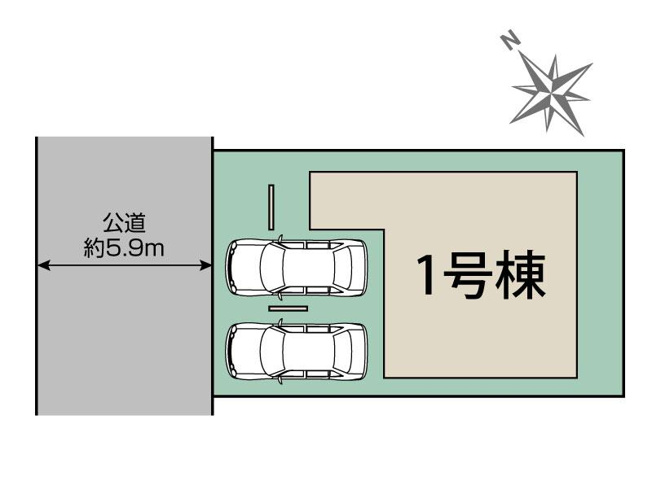 【区画図】 | 加古郡播磨町大中１丁目（全1棟）新築