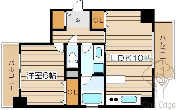 リバープレイス梅田北の間取り