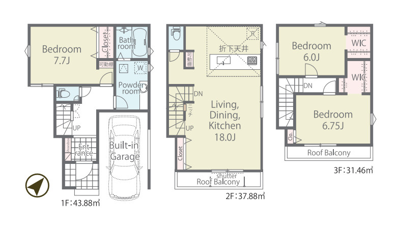 さいたま市大宮区天沼町2丁目　1期　新築一戸建て　02