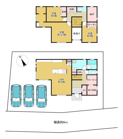 －三丁目不動産-秩父市大野原　築浅戸建の間取り