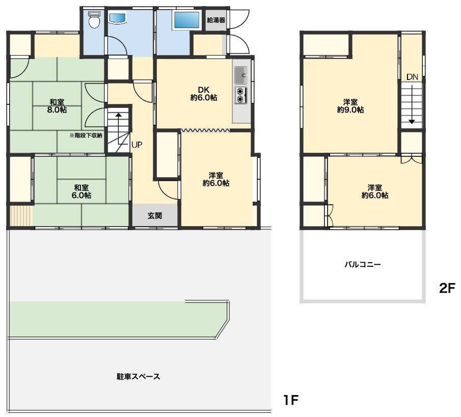 東京都八王子市下恩方町 中古戸建の間取り