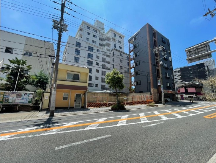 松崎町　ロードサイド土地の外観