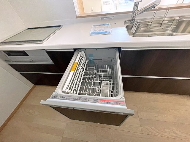 【エコnaホーム】　郡山市小原田1丁目　小原田小・小原田中のキッチン|食器洗浄乾燥機付きで忙しい家事の時短に◎