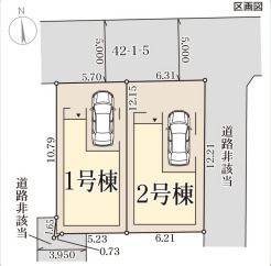 リーブルガーデン門真上野口町3期の区画図