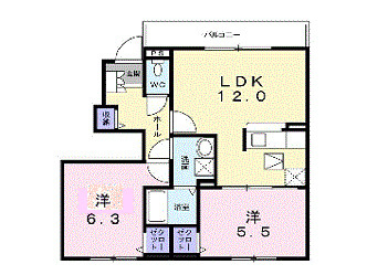 サニーメゾンの間取り