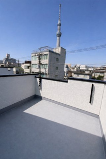 【バルコニー】 | 墨田区文花1丁目売戸建て