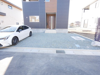 【展望】 | 中央市成島 新築戸建 全3棟 1号棟 車2台並列 道路6ｍ | バルコニーから東