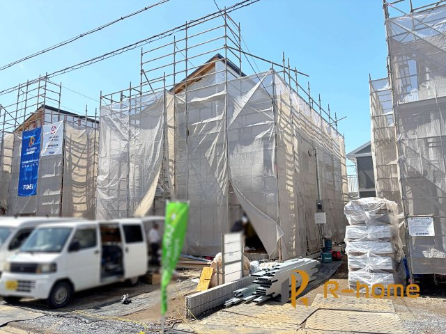 水戸市赤塚1丁目　新築戸建て　2号棟の外観|ご予約を頂ければ、『平日』はもちろん『早朝』や『夜間』もご見学可能です♪お気軽にお申し付けください♪