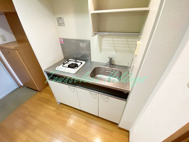 藤沢市湘南台３丁目の賃貸マンションのキッチン|ガスコンロ付きキッチンです。