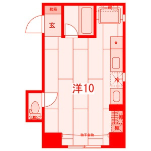 藤沢市片瀬海岸１丁目の賃貸マンションの間取り