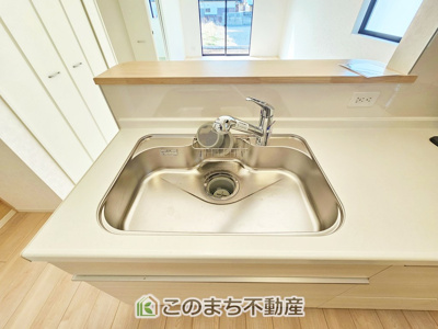 【キッチン】 | CRADLE GARDEN栃木市大平町西野田第4　2 | カートリッジ式浄水機能付き台所水栓☆美味しいお水でお料理可能☆