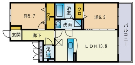 【間取り】 | ブレナム桜並木