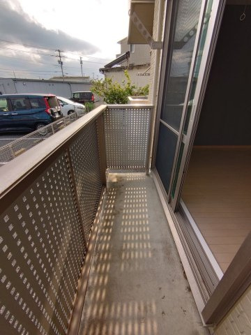 リヴェールおおたかの森のバルコニー