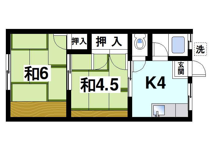 シティハイム藤本の間取り