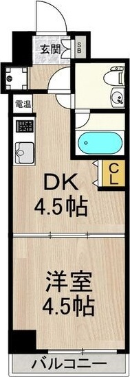 インプルーブ三宮イーストの間取り