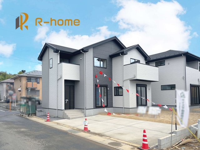 土浦市木田余1期　新築戸建て　1号棟の外観|ご予約を頂ければ、『平日』はもちろん『早朝』や『夜間』もご見学可能です♪お気軽にお申し付けください♪