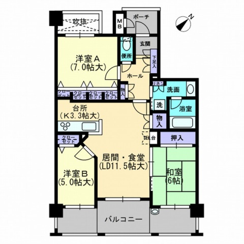 ＳＩＲＩＵＳの間取り