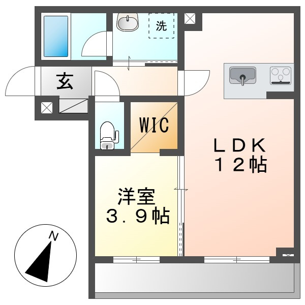 シャーメゾンはしまの間取り