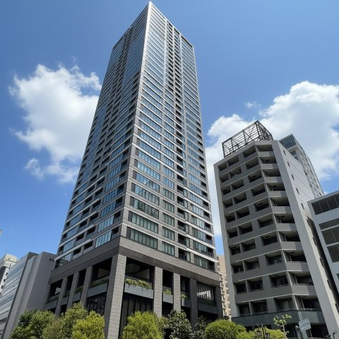 プレミストタワー白金高輪の外観
