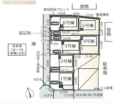 【区画図】 | 綾瀬市早川第6 新築戸建 全6棟