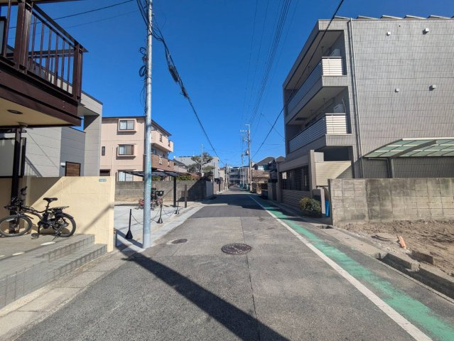 西宮市松山町土地の外観|北側前面道路を含む