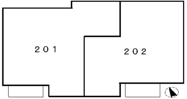 狛江市元和泉１丁目のアパートの区画図