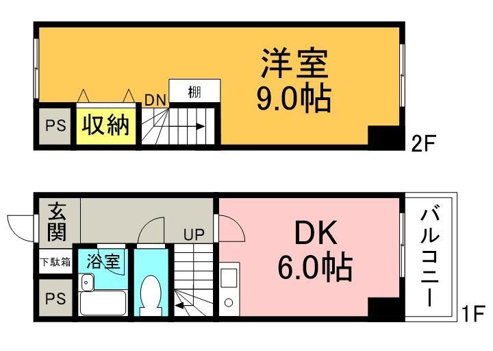 エフアール城東中央の間取り
