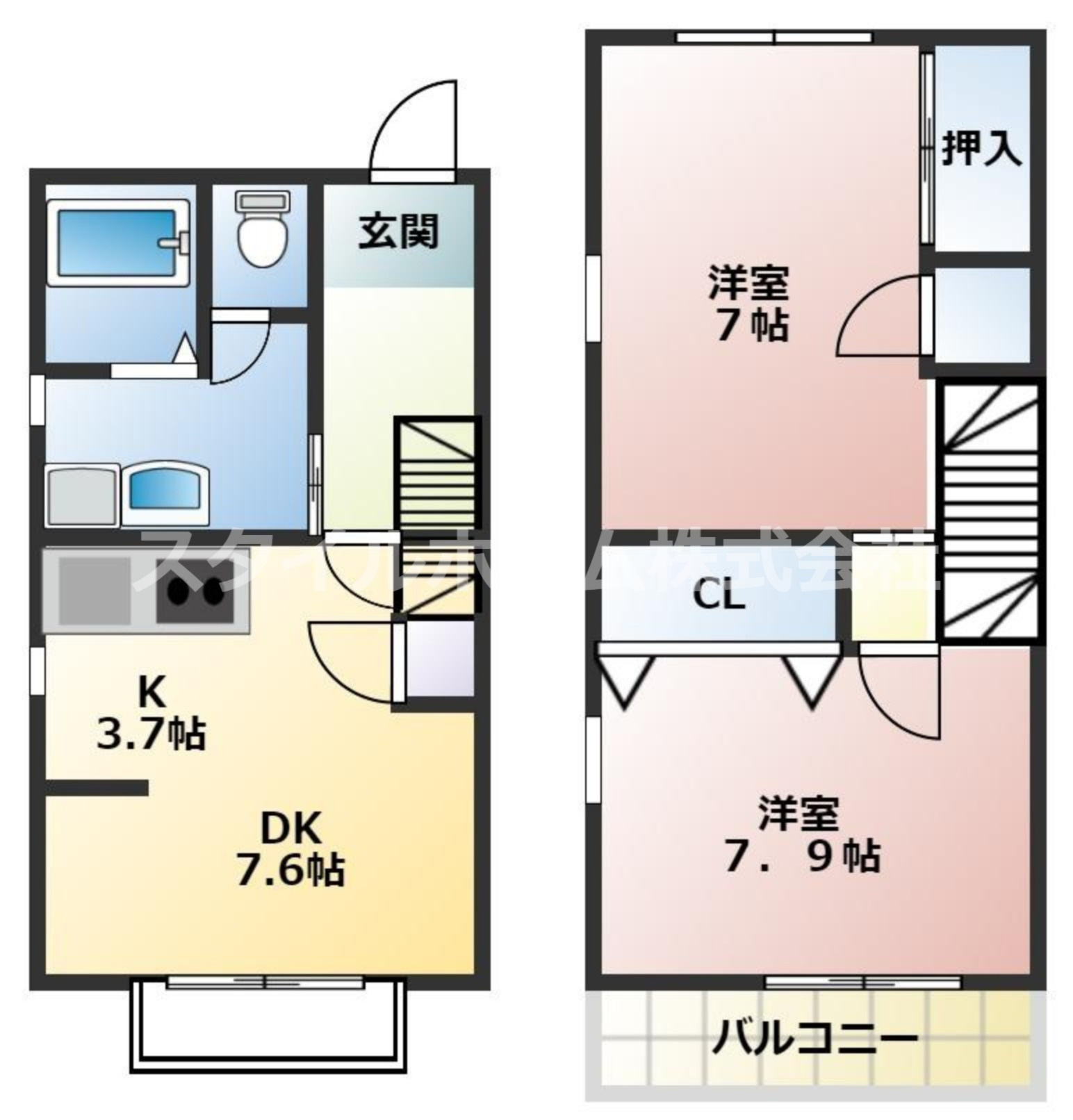 アヴァンティＢ棟の間取り|使いやすい間取りです。